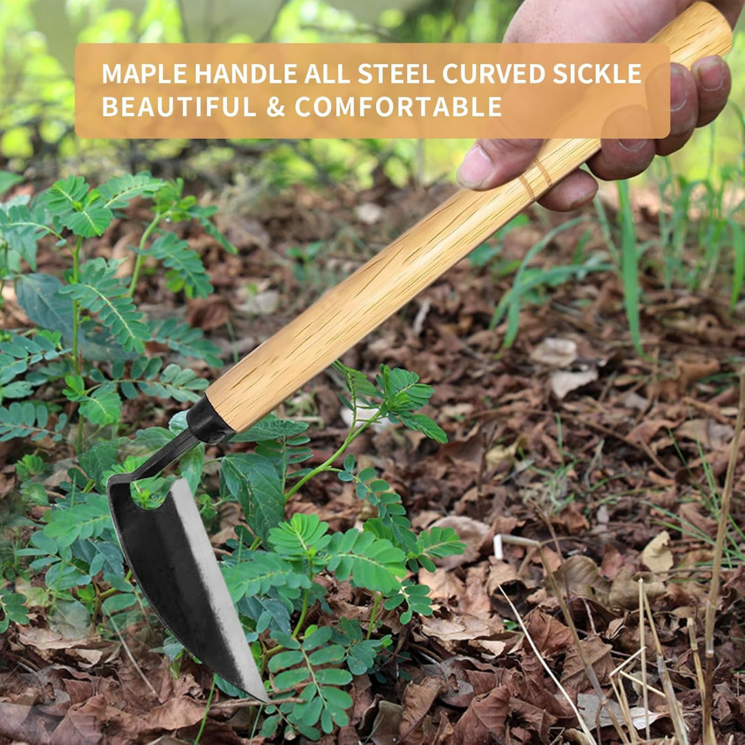 Homero Hand Scythe Sickle Sharp Steel Blade Garden Tool