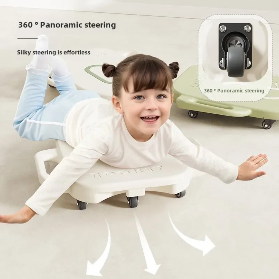 HOMERO Six-Wheel Design Smooth Gliding Rocket Scooter for Kids