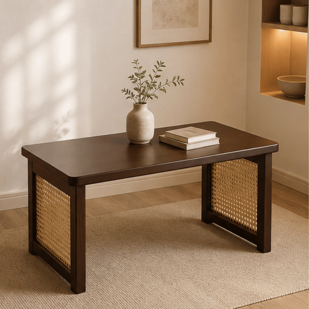 Multipurpose Compact Tatami Low Height Wooden Table