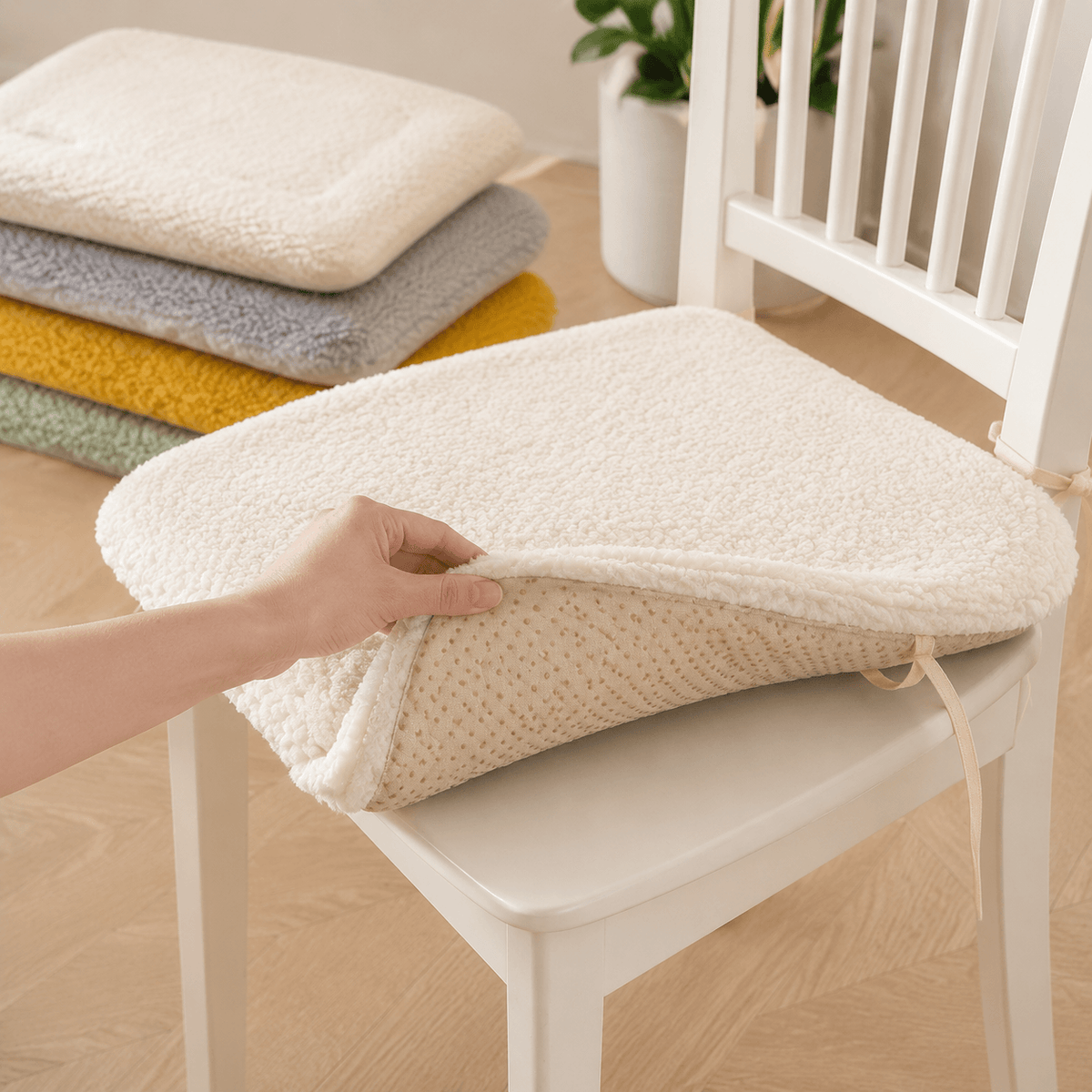 Homero Comfortable Memory Foam Seat Pad with Anti-Slip Base