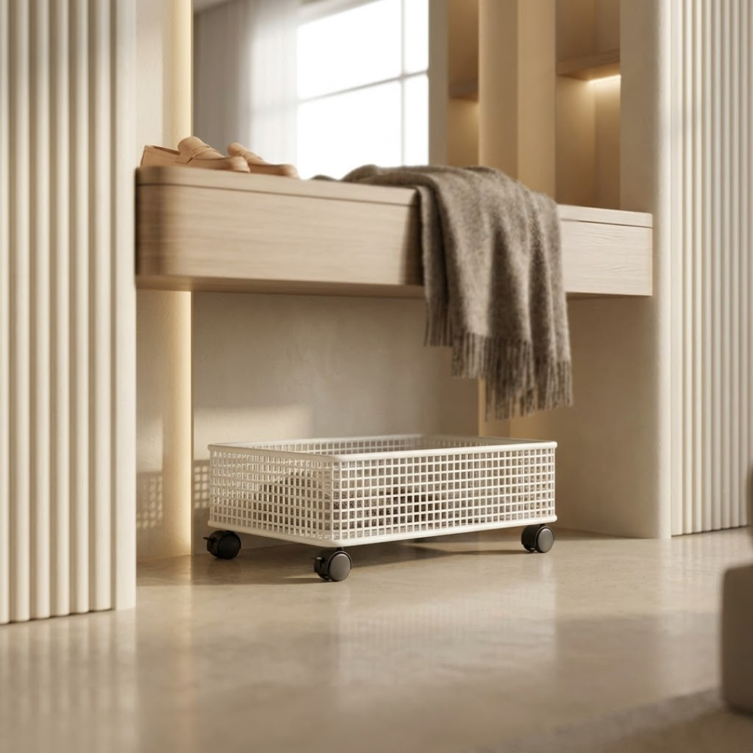 Multi-Purpose Heavy Duty Iron Rolling Storage Cart with Wheels