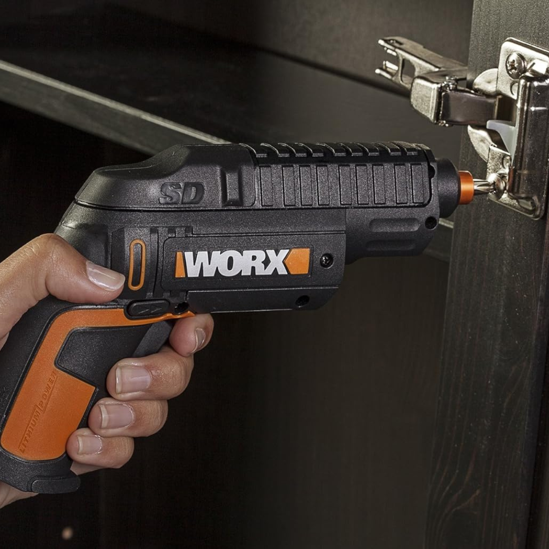 HOMERO Semi Automatic Cordless Electric Revolver Bit Storage 4V Lithium Power Screwdriver