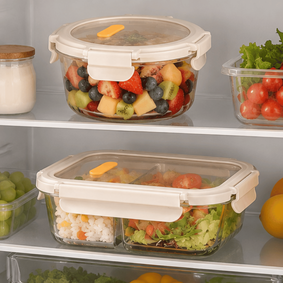 Microwave Safe Borosilicate Glass Food Storage Container