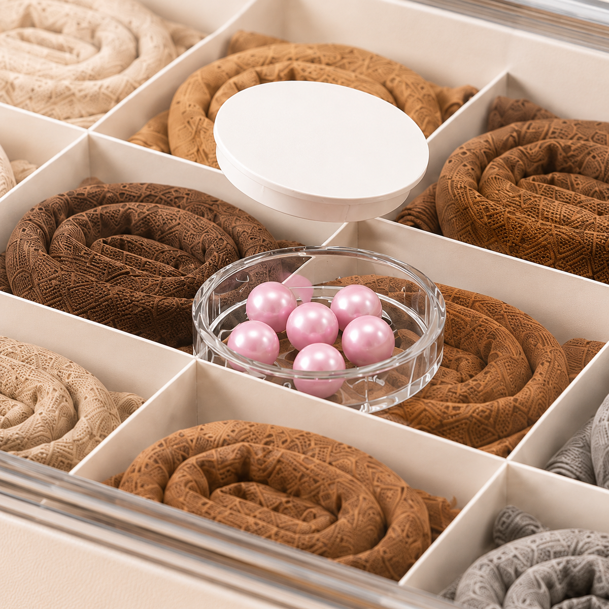 Smart Compartment Airtight Stackable Multipurpose Cloth Storage Organizer