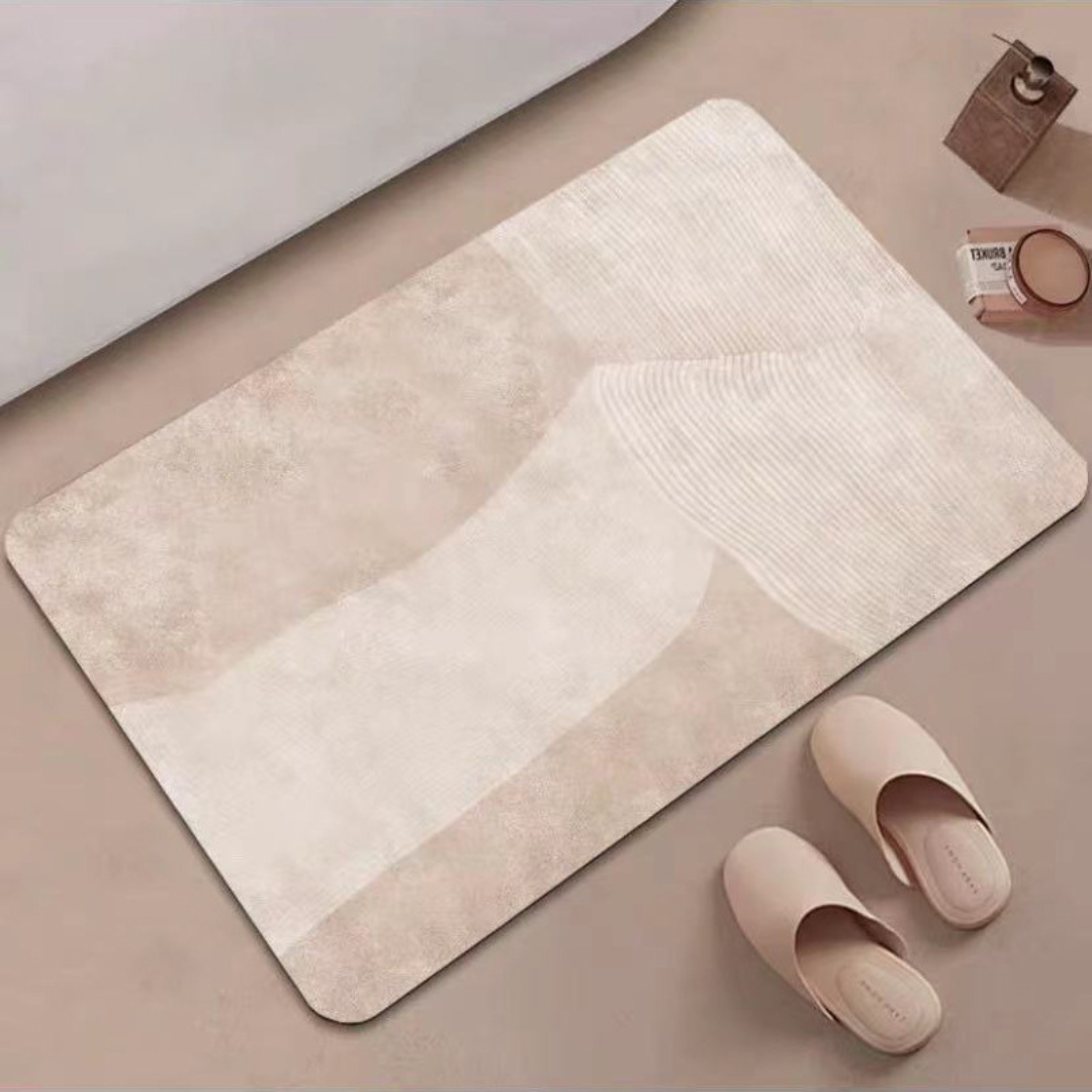 HOMERO Quick Dry Diatom Bath Mat with Anti-Slip Backing – 50x80 cm