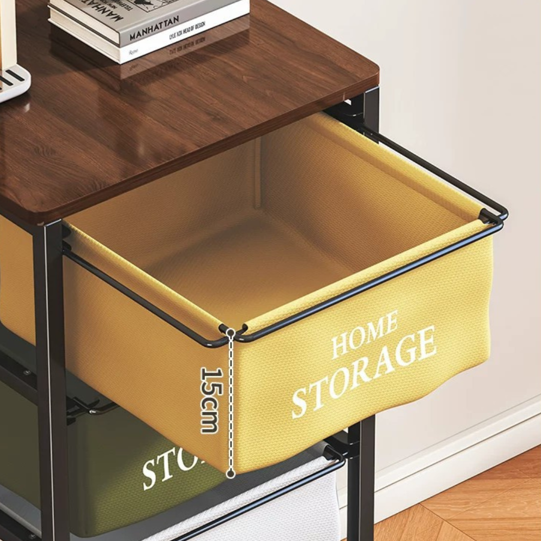 Multi-Purpose Rolling Storage Organizer Rack with Wheels