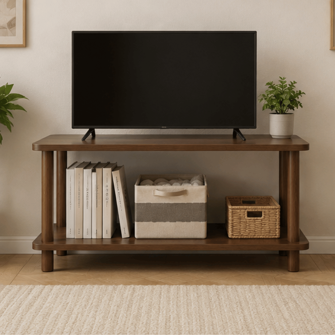 European Style Two Tier Wooden Center Table
