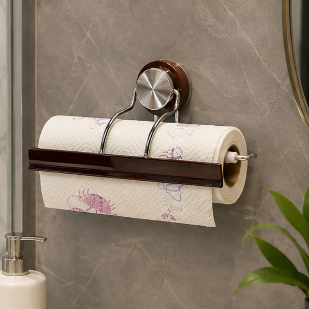Multipurpose  Suction Cup Kitchen Tissue Roll Holder