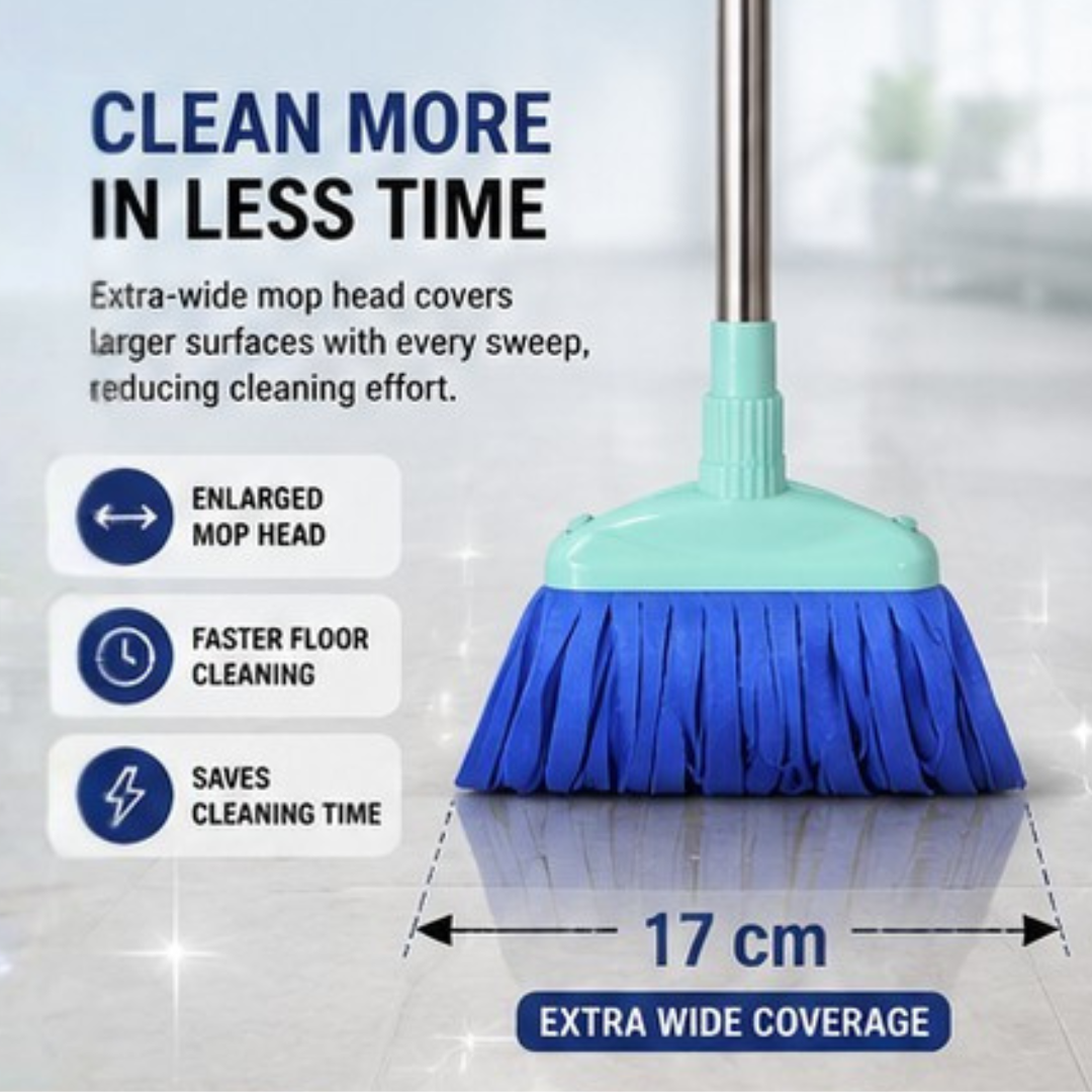 Super Absorbent PVA Sponge Mop with Stainless Steel Handle