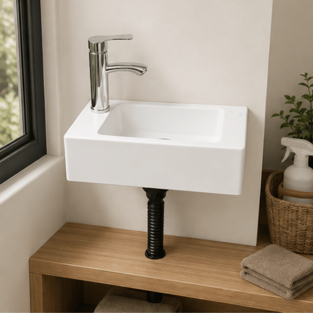 Compact Wall Mounted Mini Plastic Hand Wash Basin