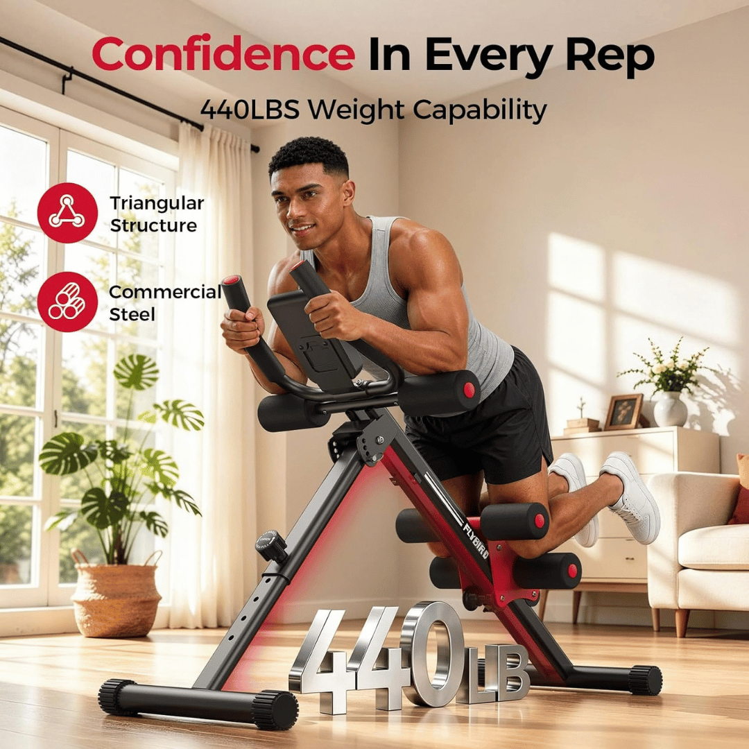 Home Gym Ab Workout Machine With Adjustable Seat