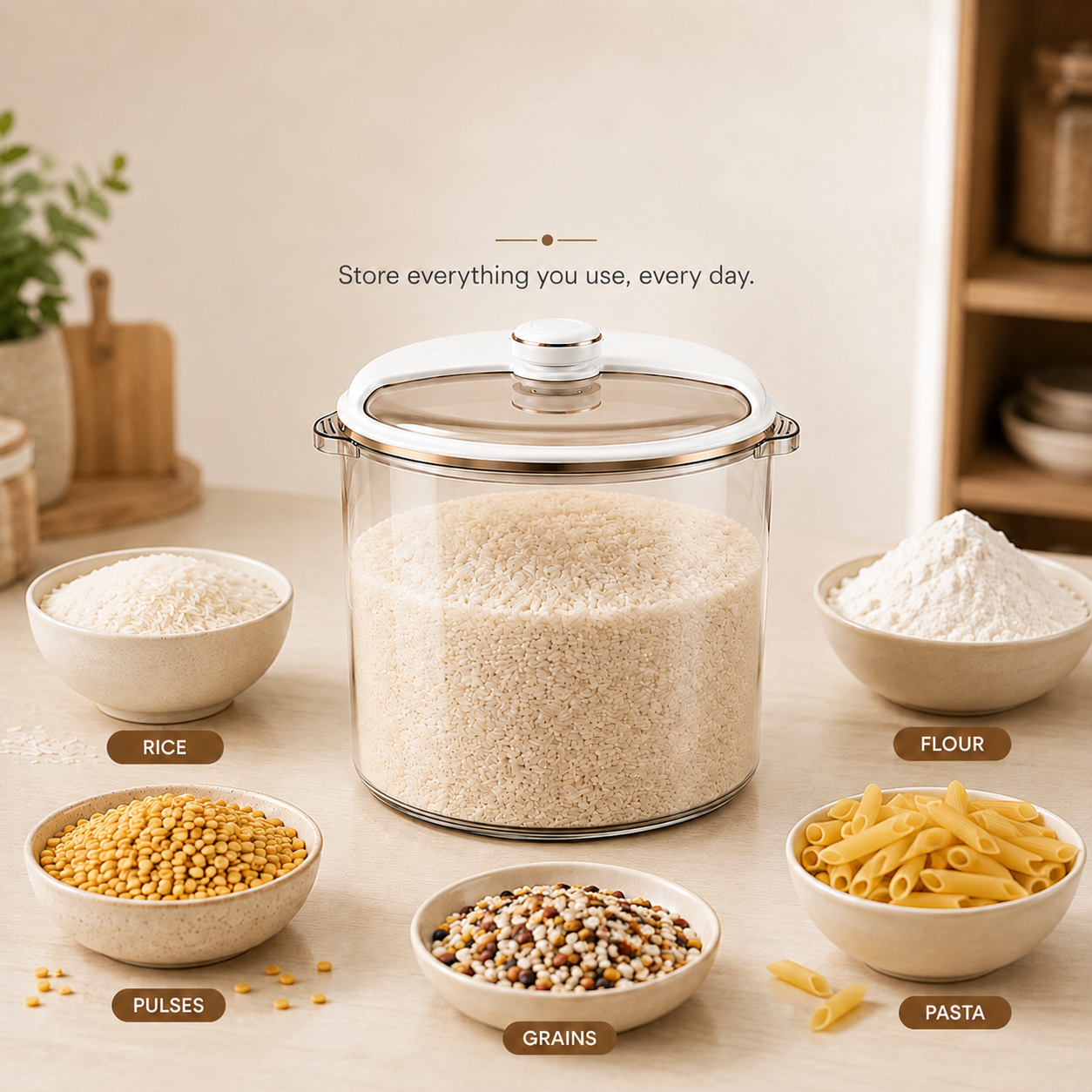 Homero Multi-Functional Fresh Lock Storage Bucket with Secure Lid