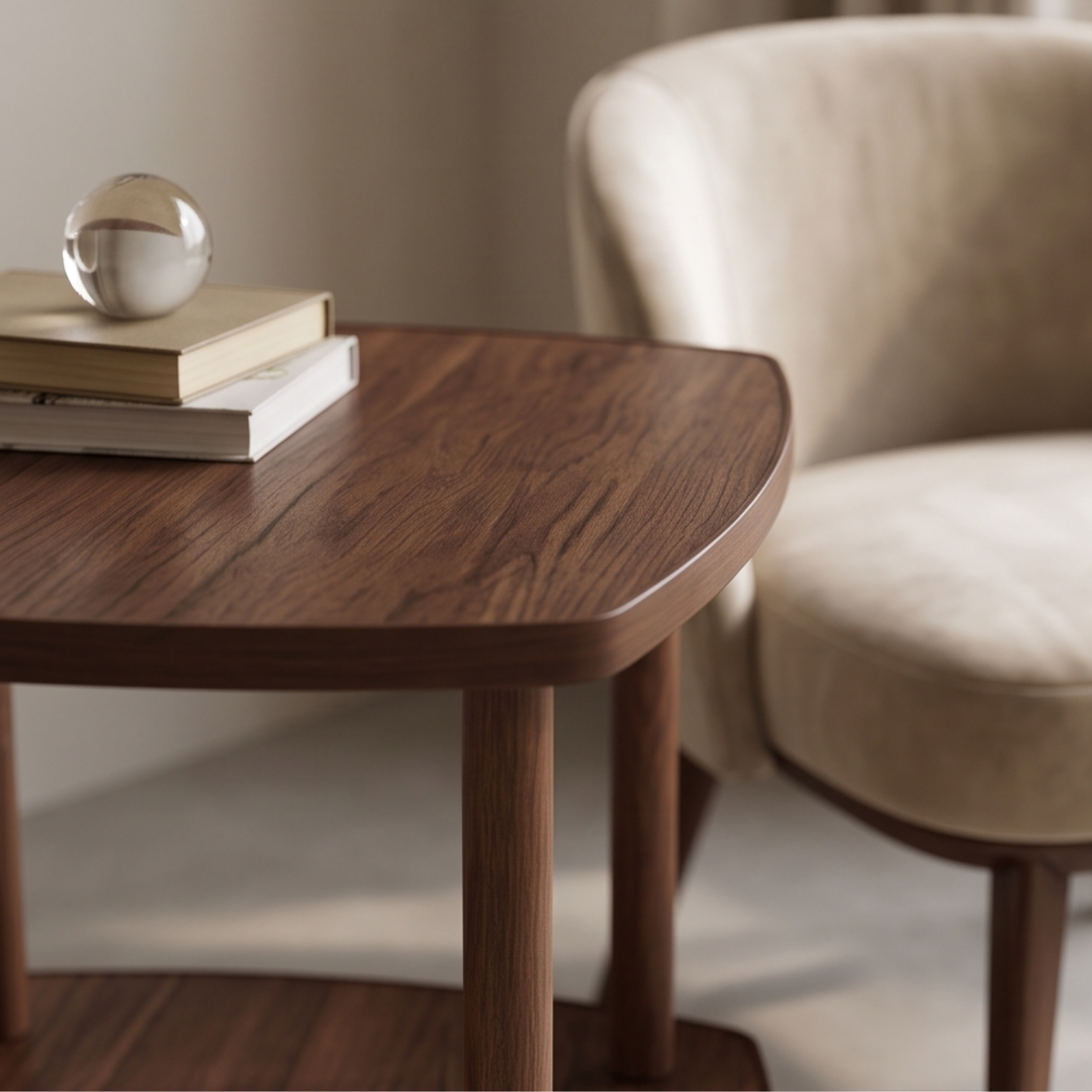 Multipurpose Wooden Corner Side Table