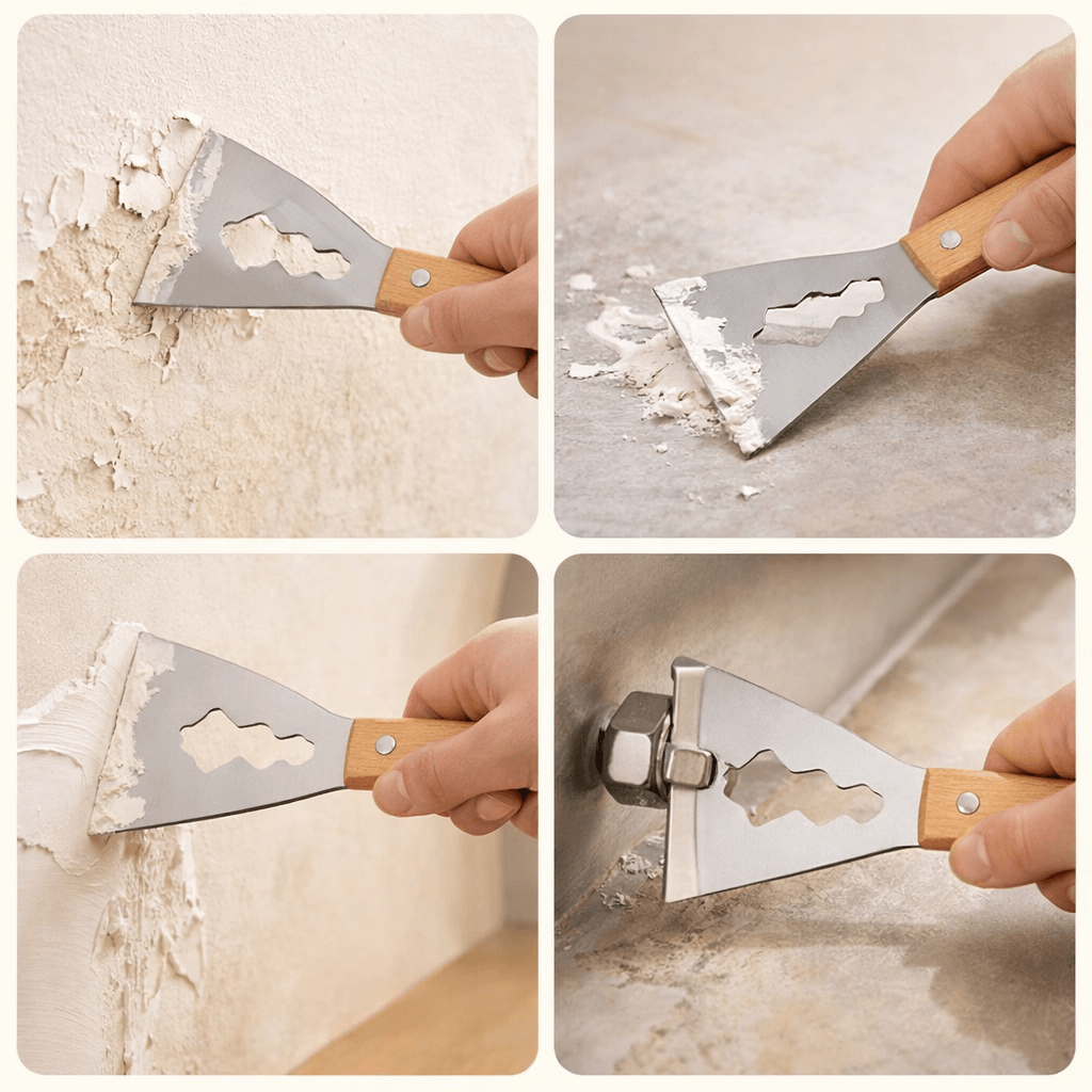 Multifunction Stainless Steel Scraper cum Nut Tightener