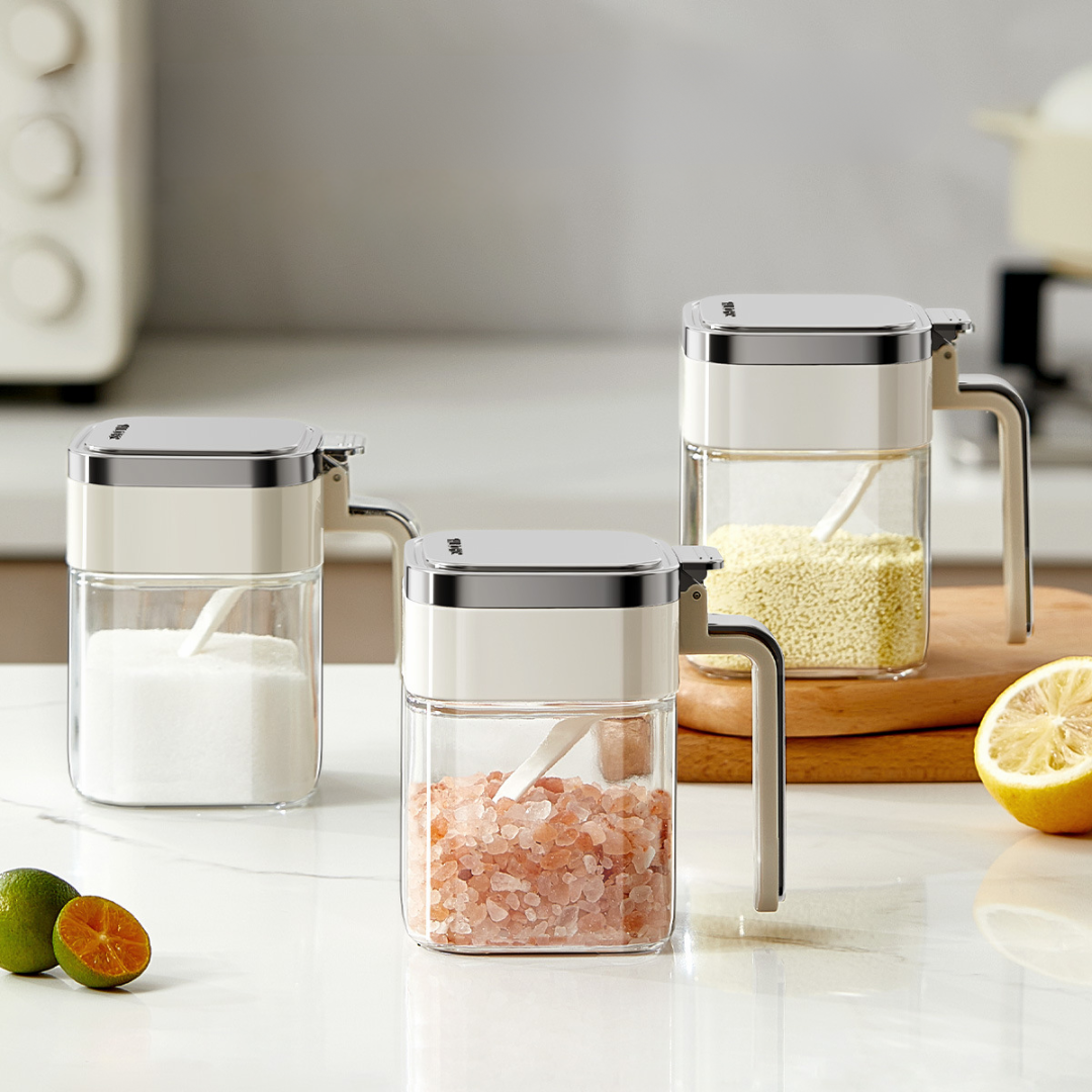 Air Tight Kitchen Seasoning Storage Jar With Capacity (380ml)
