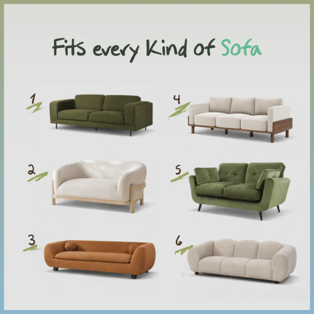 Premium Reversible Chenille Sofa Throw Cover