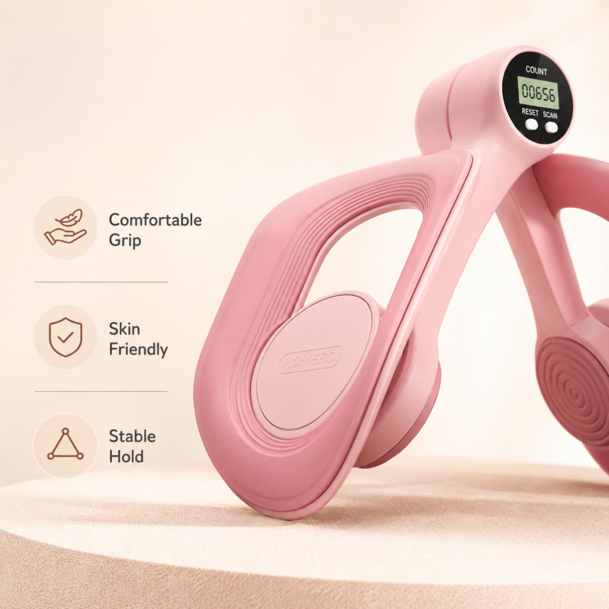 Homero Pelvic Floor Muscle Trainer Inner Thigh Toner with Digital Display