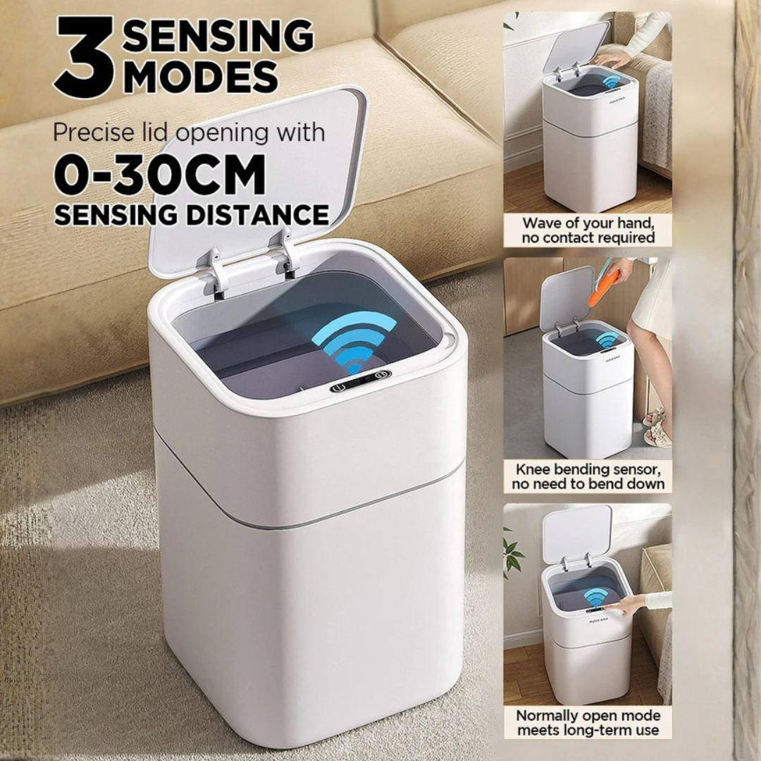 Homero Touchless Sensor Blue Light Sterilization Automatic Smart Trash Can