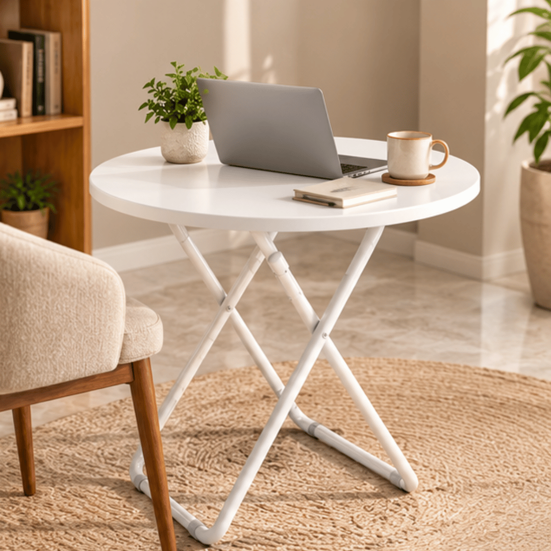 Modern Round Foldable Multiuse Table