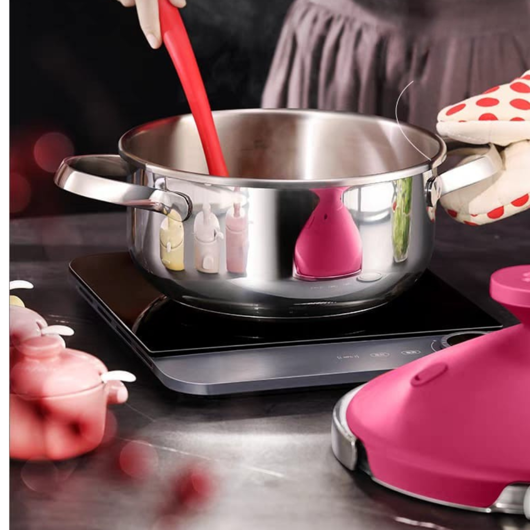 Multi-Purpose Stainless Steel Pressure Cooker with 360° Smart Rotating Lid