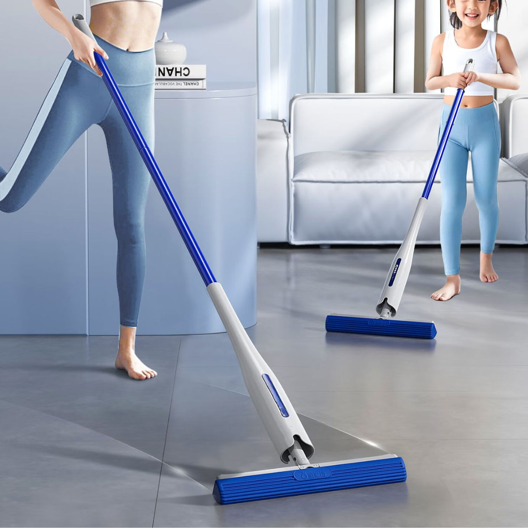 Adjustable Handle Self Squeeze Sponge Floor Cleaning Mop