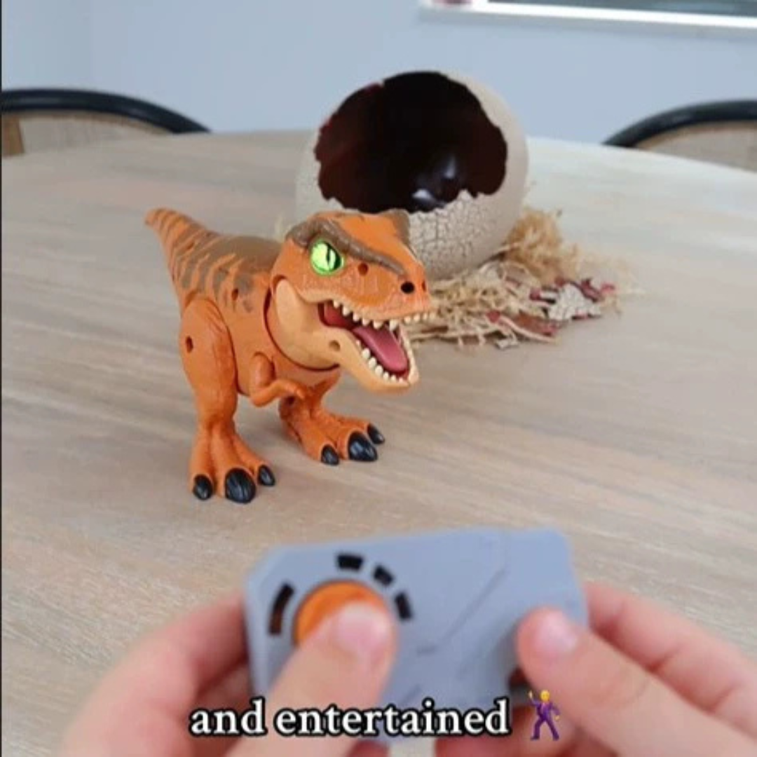 HOMERO Interactive Hatch Train Play 100+ Sounds Jurassic Dinosaur Toy