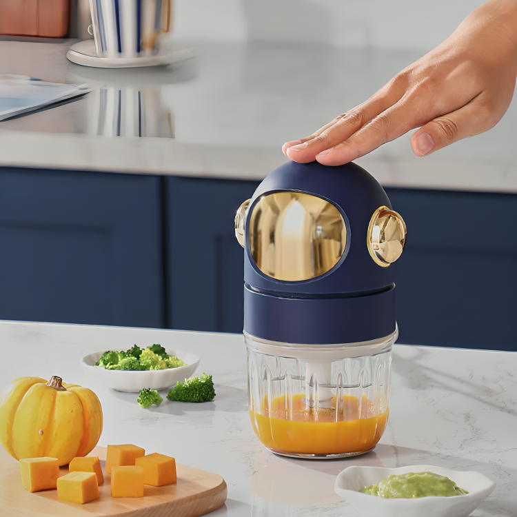 HOMERO 12-Blade Multipurpose High-Borosilicate Double Cup Food Chopper