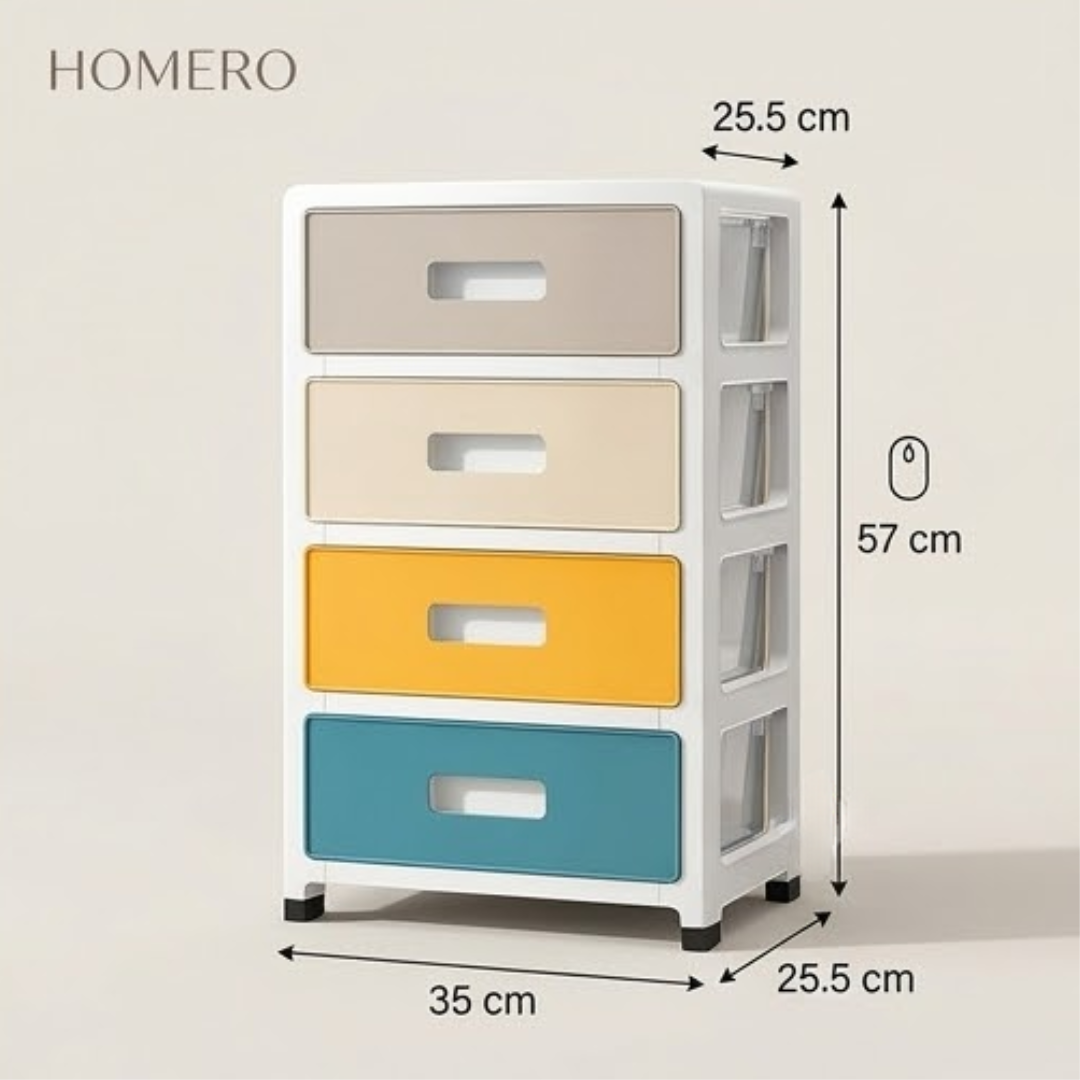 Multipurpose Space Saving Smooth-Glide Drawer Cabinet Organizer