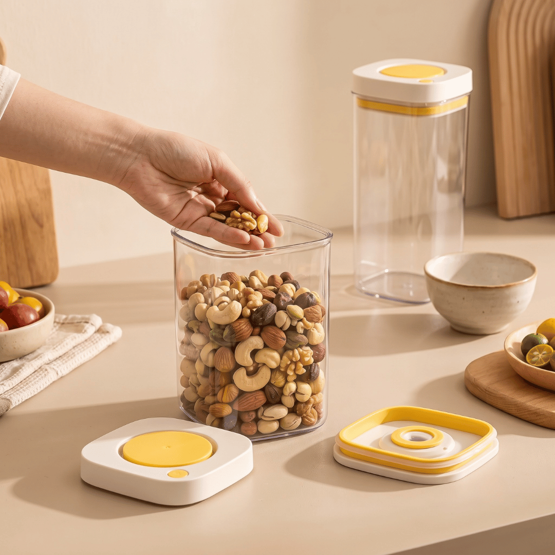 One Press Vacuum Airtight Food Storage Container