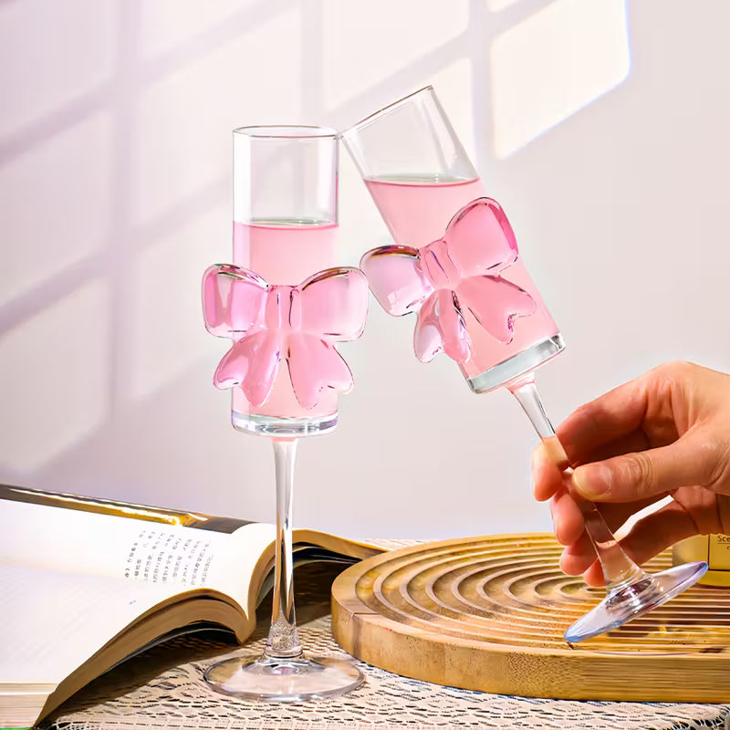 HOMERO Elegant Glass Wine Set Classic Design - 160ml Capacity