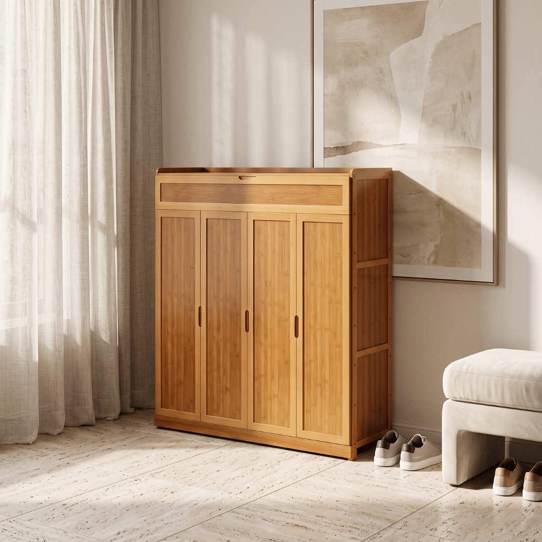 Multi-Tier Dustproof Shoe Organizer Cabinet