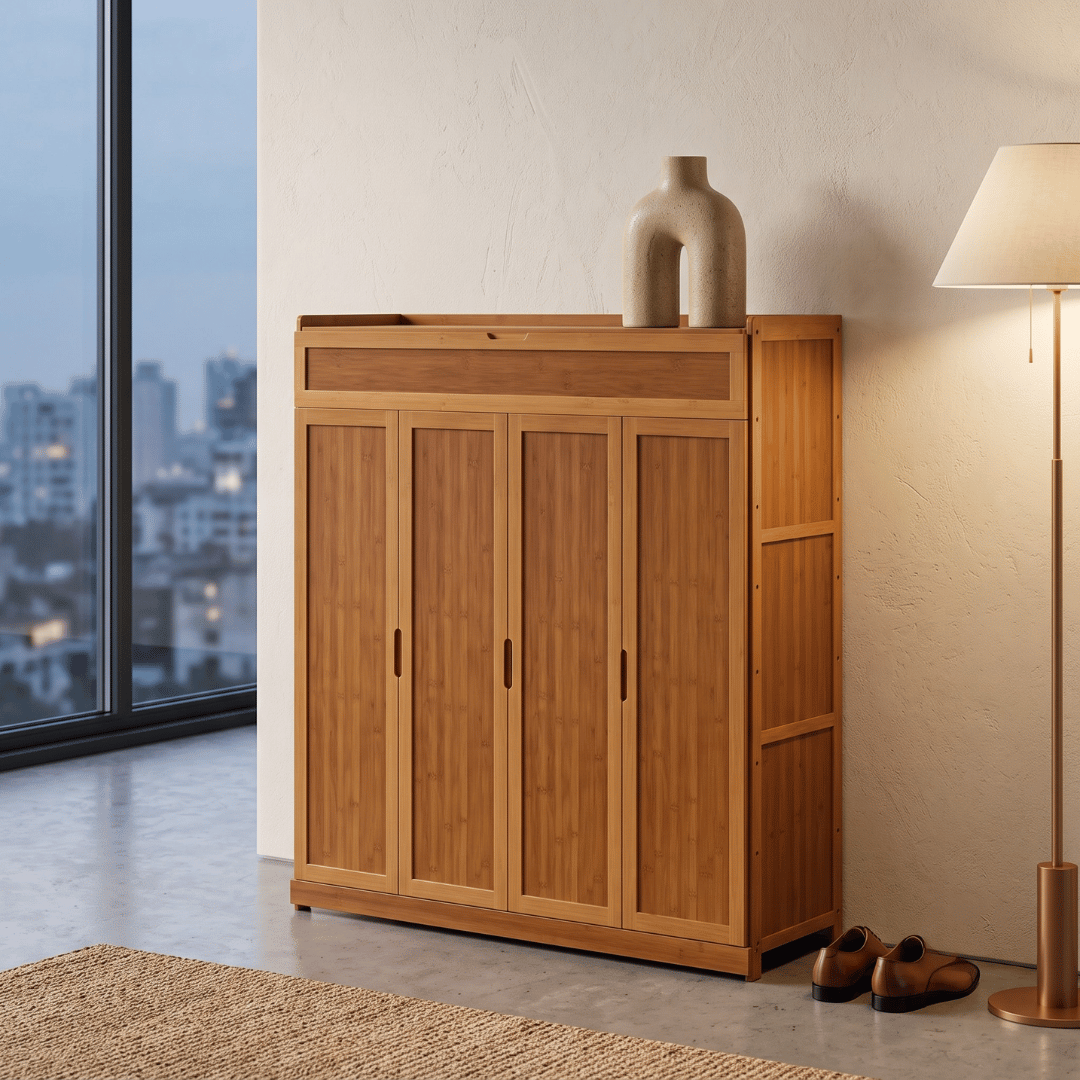 Multi-Tier Dustproof Shoe Organizer Cabinet