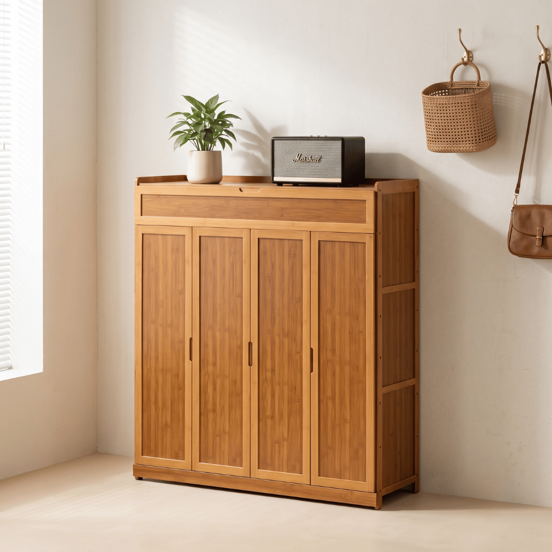 Multi-Tier Dustproof Shoe Organizer Cabinet