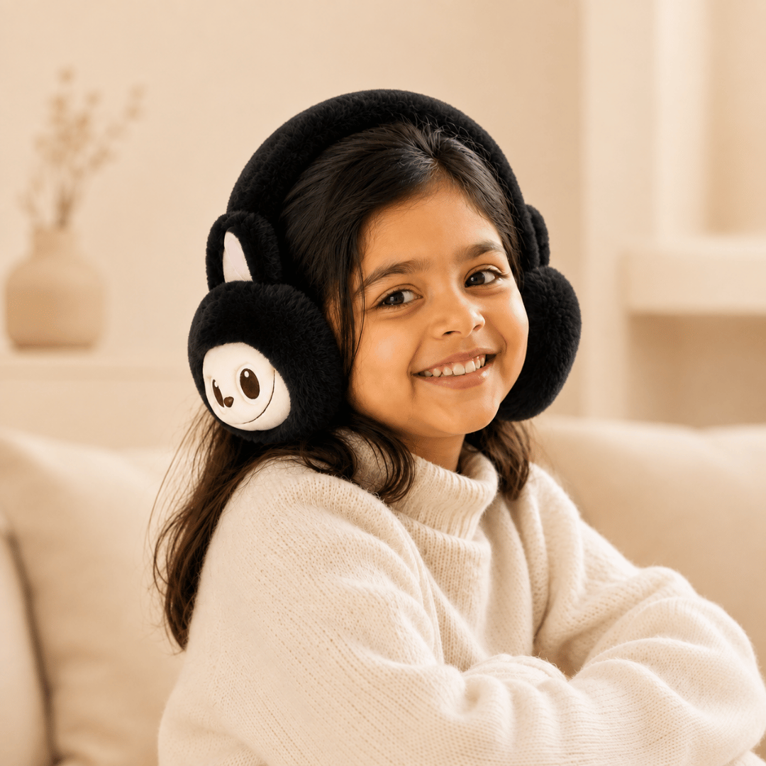 Cute Cartoon Labubu Soft Plush Earmuffs