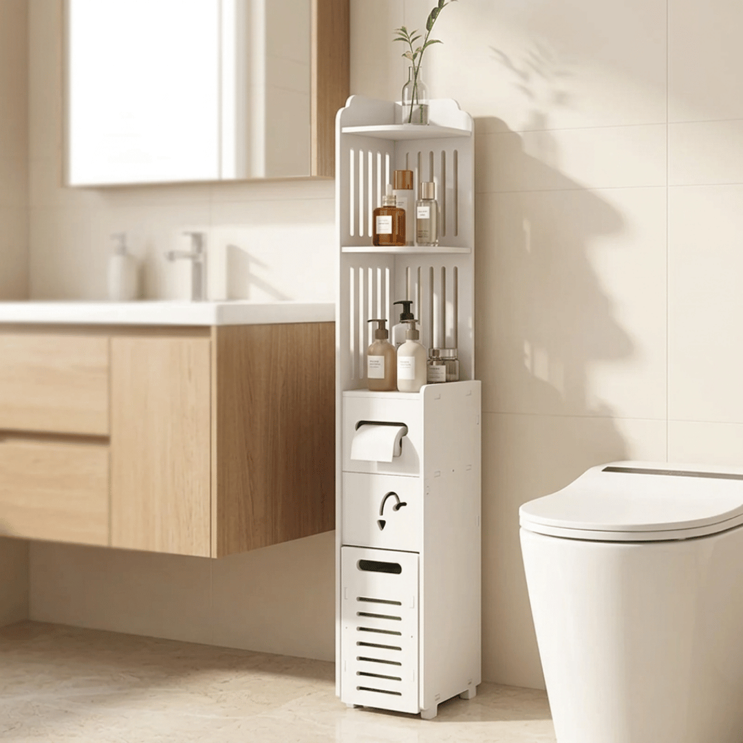 Multi-Purpose Space Saving 3 Tier Slim Home Storage Cabinet