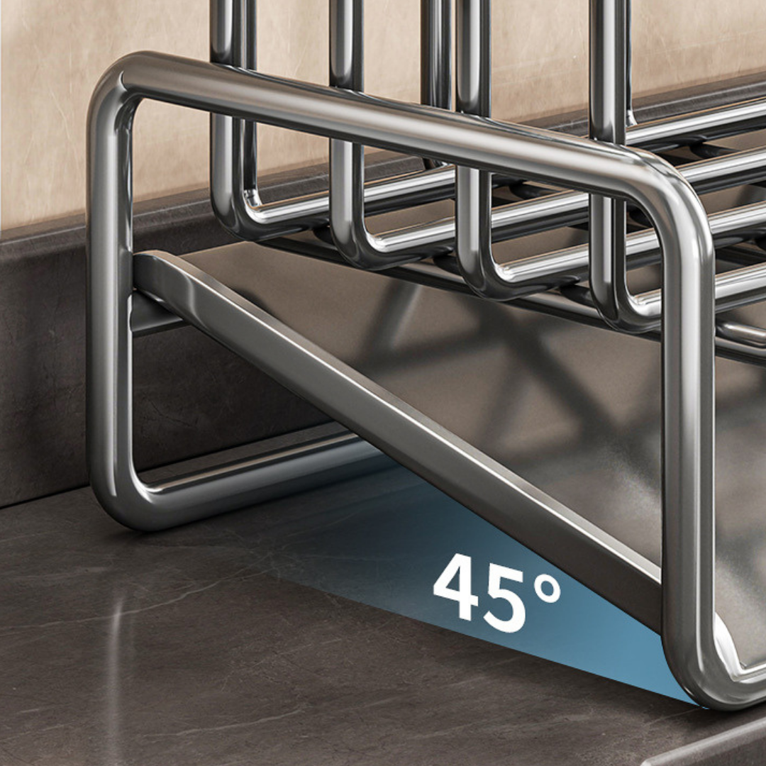 Homero Multi-Purpose Space-Saving Carbon Steel Sink Drain Rack