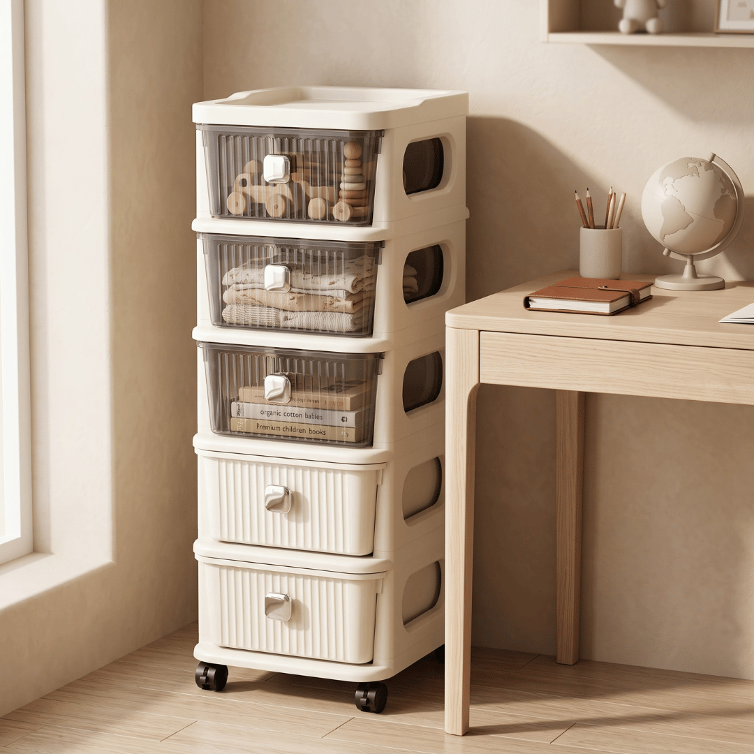 Multipurpose Rolling Storage Organizer Cart with Wheels