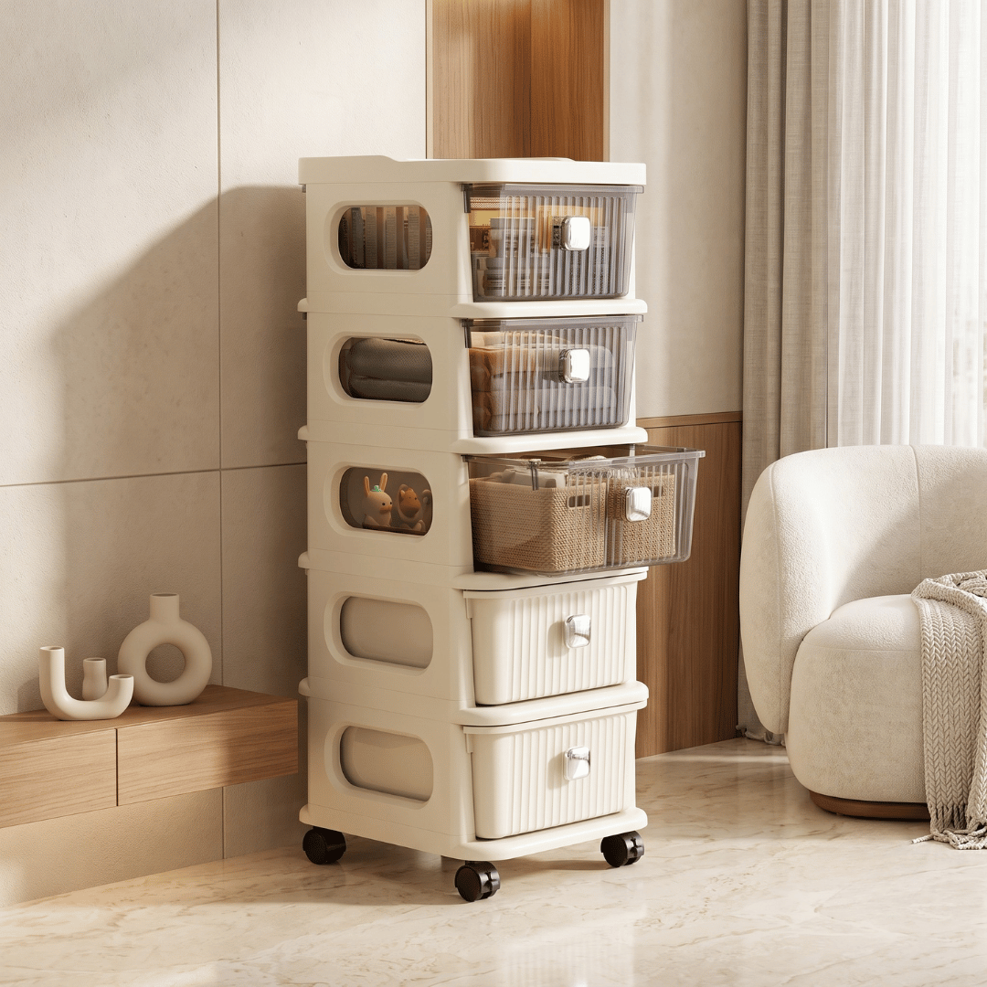 Multipurpose Rolling Storage Organizer Cart with Wheels