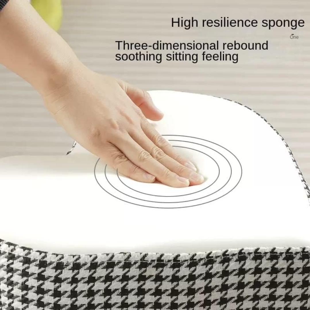 Homero Heart Shaped Lightweight Durable Soft Cushion Foot Stool (Yellow)