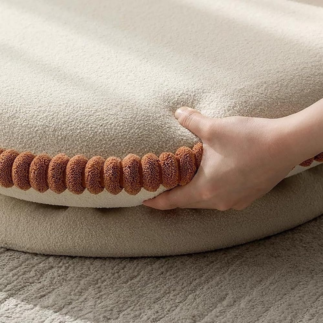 HOMERO Adjustable Velvet Floor Chair with Comfortable Ergonomic Backrest