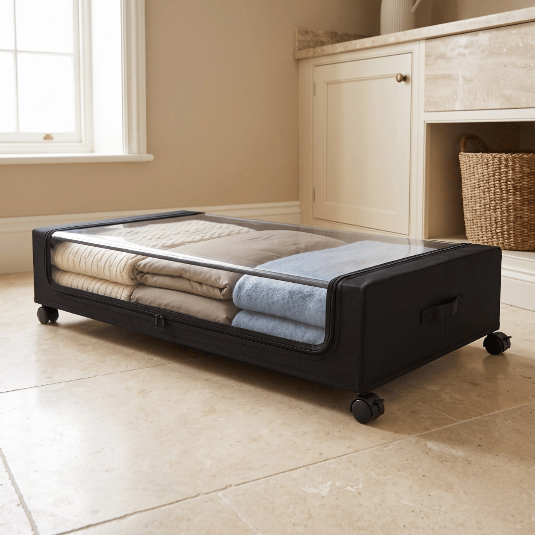 Under-Bed Rolling Storage Wardrobe Organizer with Wheels
