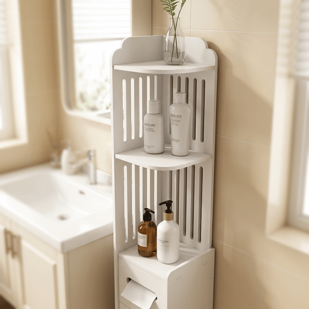 Multi-Purpose Space Saving 3 Tier Slim Home Storage Cabinet