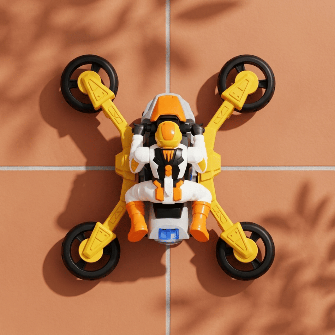 HOMERO 2-in-1 Electric Stunt Transforming Thrilling Motorcycle Toy