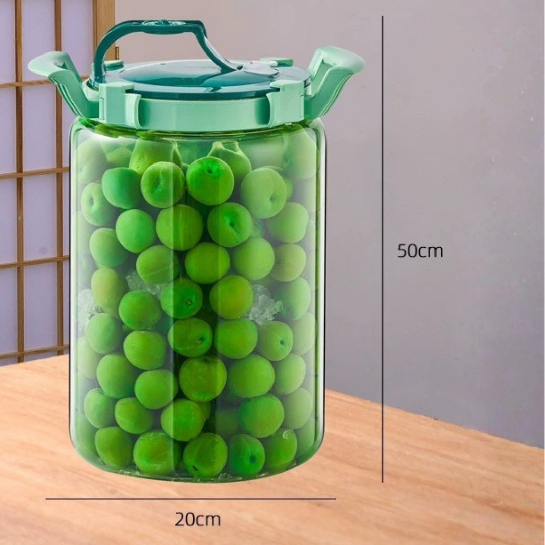 HOMERO Multi-Purpose Airtight Crystal Clear Thick Wall Design Storage Jar