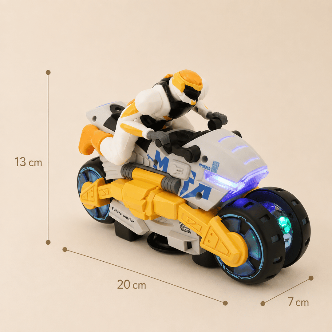 HOMERO 2-in-1 Electric Stunt Transforming Thrilling Motorcycle Toy