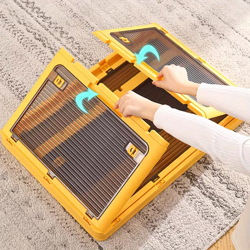 Multi-Purpose Foldable Storage Organizer Box with Wheels
