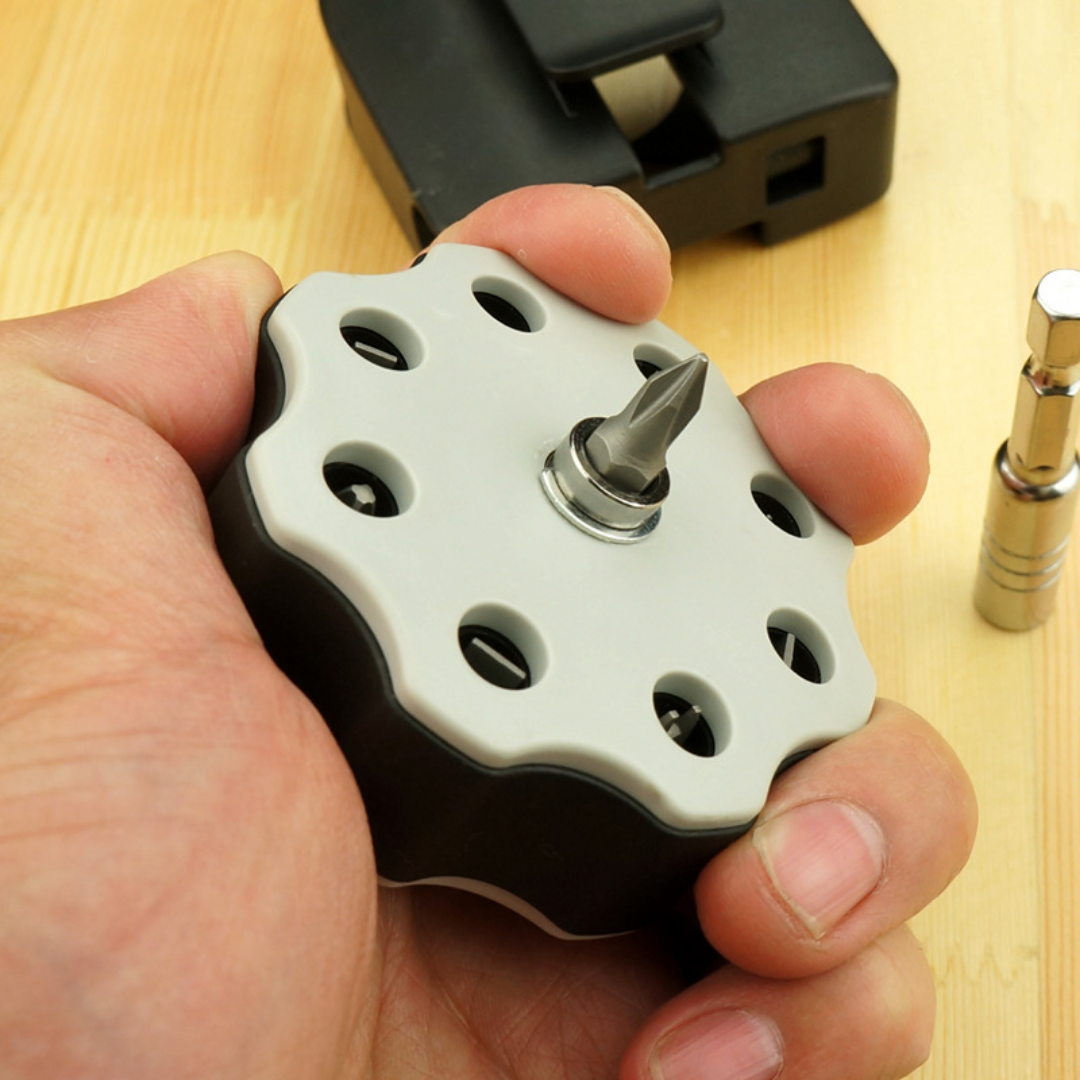 12 in 1 Magnetic Ratchet Screwdriver Set with 8 Bits