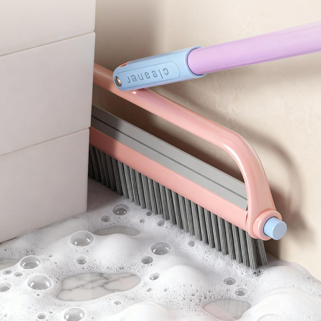 2 in 1 Heavy Duty Floor Scrub Brush with Stiff Bristles
