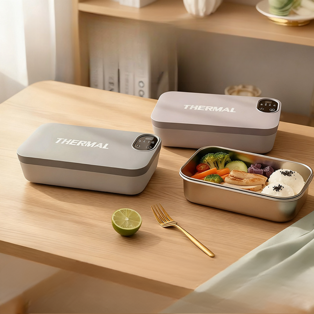 304 Stainless Steel Rechargeable Electric Heating Lunch Box (1.5L)