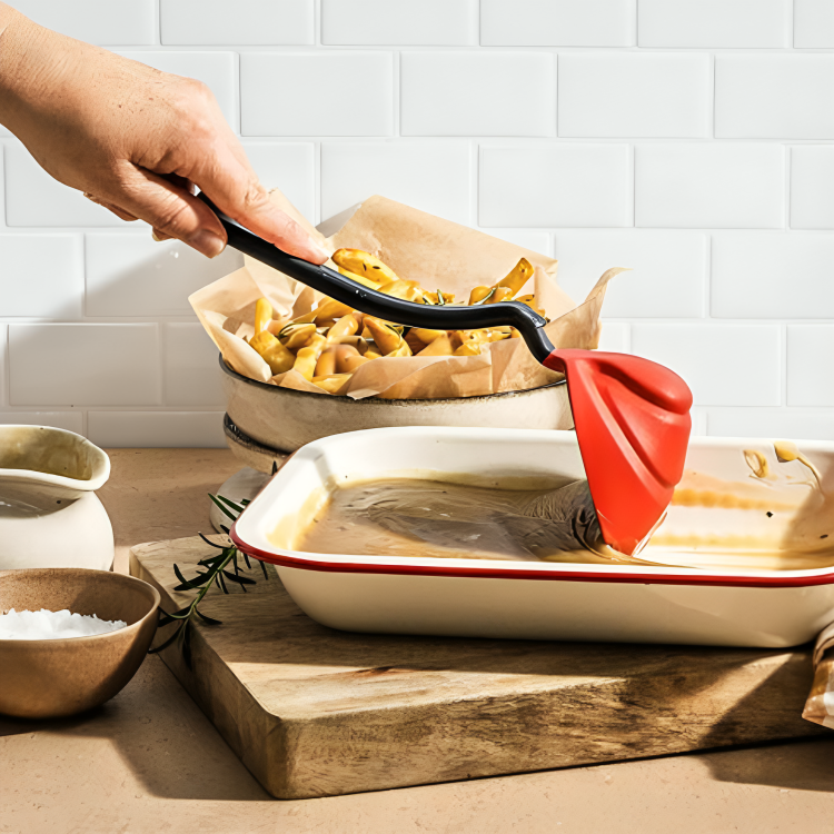 HOMERO Premium Fold-Flat Silicone Cooking Ladle